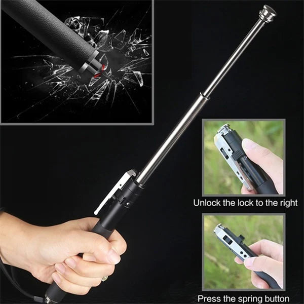 Collapsible Safety Baton with Quick-Deploy for Personal Protection | Thomler
