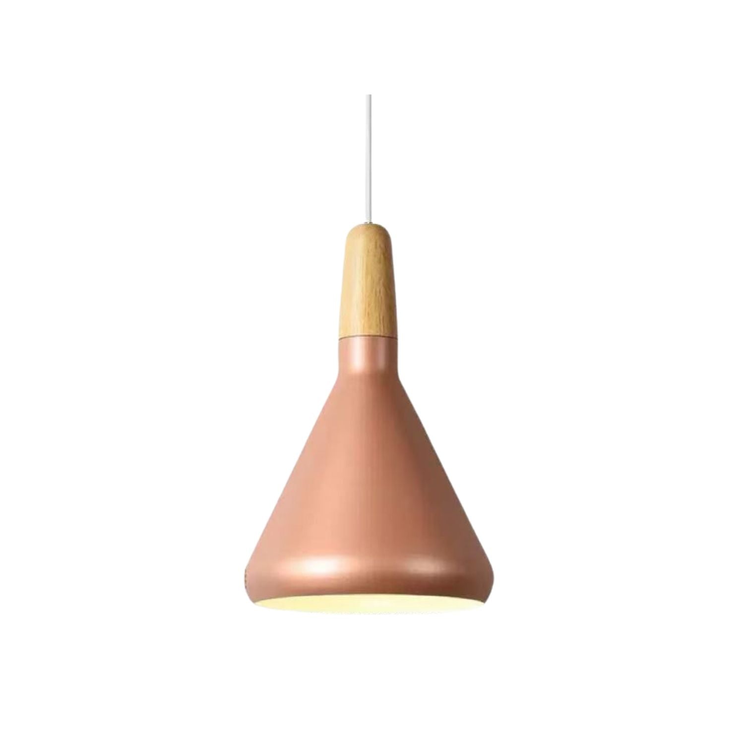 Pendant Light Aluminium Wood E27 White Dining Room Kitchen Island Scandinavian Ceiling Lighting | Thomler