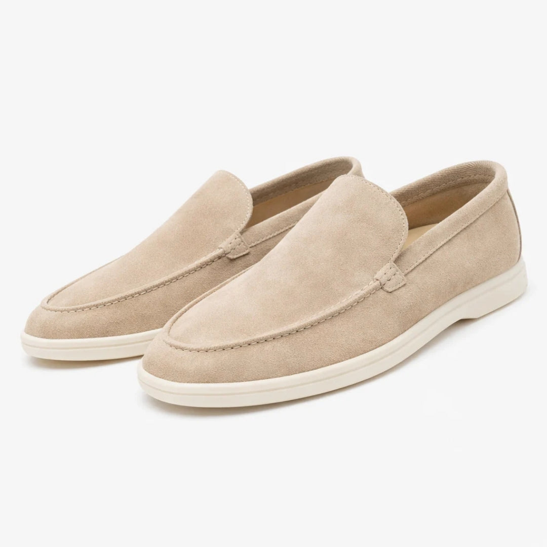 Men's Slip-On Loafers Suede-Look Casual Dress Shoes for Everyday Comfort & Style | Thomler