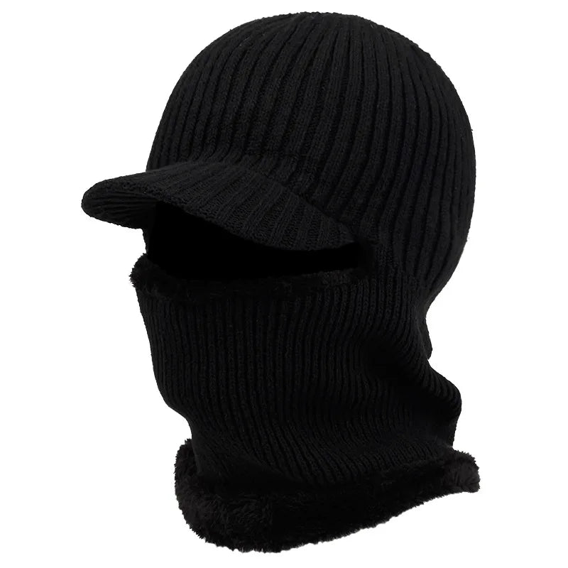 Fleece-Lined Winter Face Cover with Visor for Skiing, Snowboarding & Cold Weather | Thomler