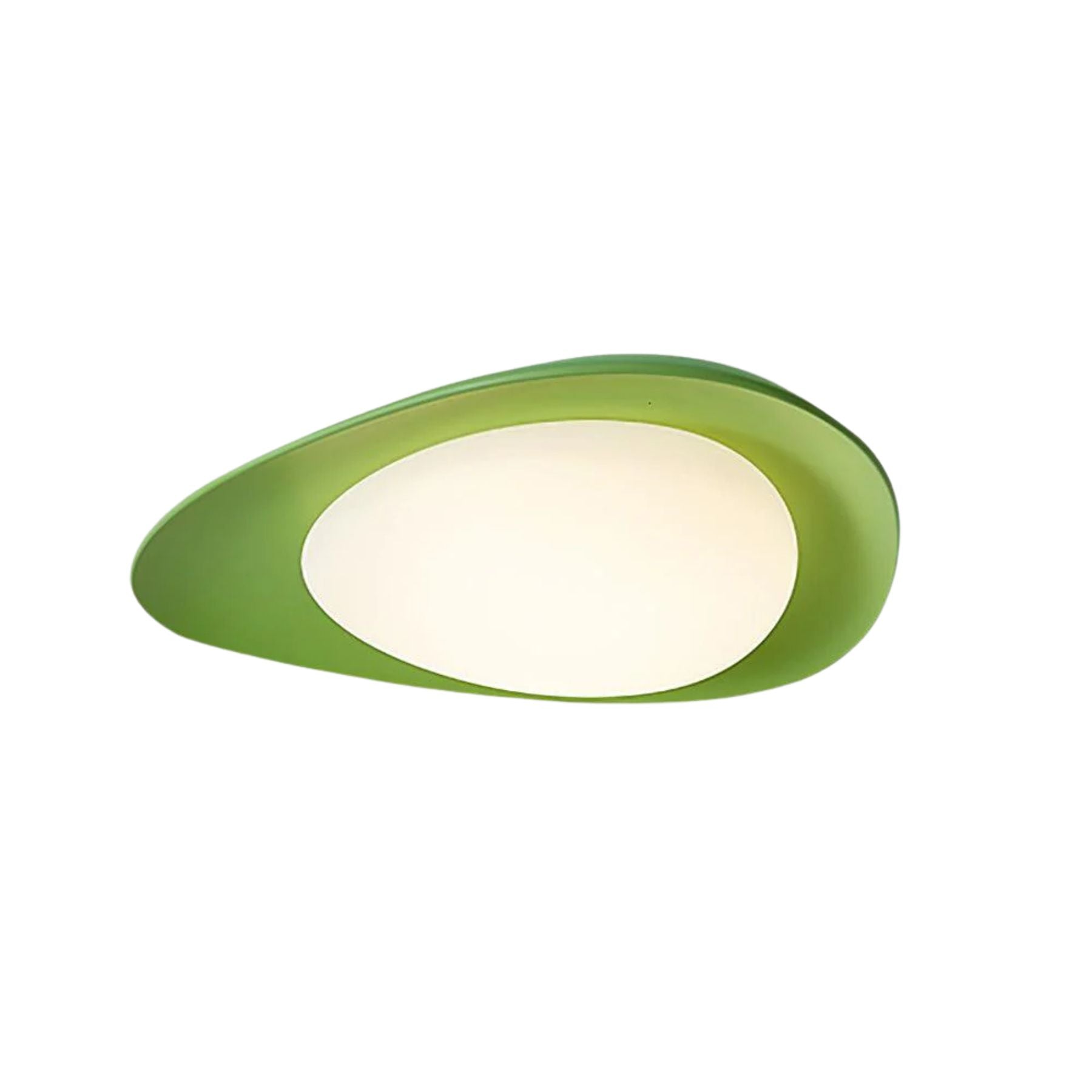 Ceiling Lamp Resin Leaf Shape Integrated LED Green Bedroom Dining Room Scandinavian Modern Lighting | Thomler