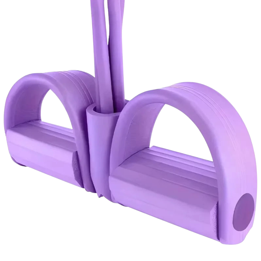 Resistance Band Pedal Exerciser with Foam Handles for Full-Body Strength Training at Home & Travel | Thomler