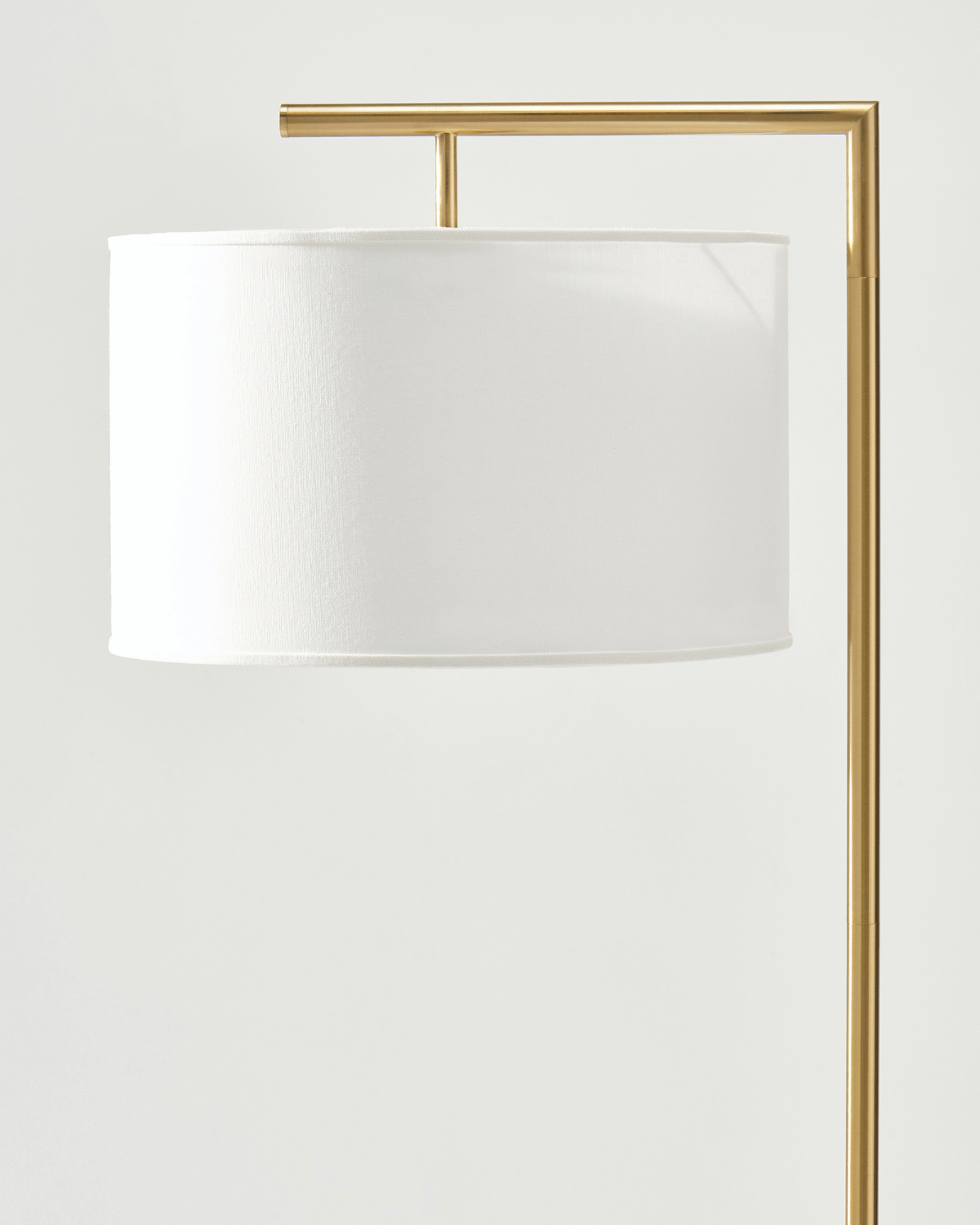 Vloerlamp Modern Met Stoffen Kap 152cm LED Zwart Messing Nikkel | Sansoti