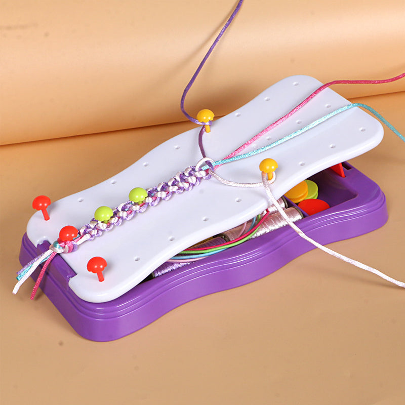Kids' Friendship Bracelet Weaving Loom Kit – Creative Craft Set for Fine Motor Skills & Imaginative Play | Thomler