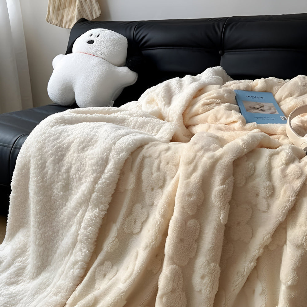 Sherpa Fleece Throw Blanket – Year-Round Warmth & Softness for Couch, Bed & Travel | Thomler