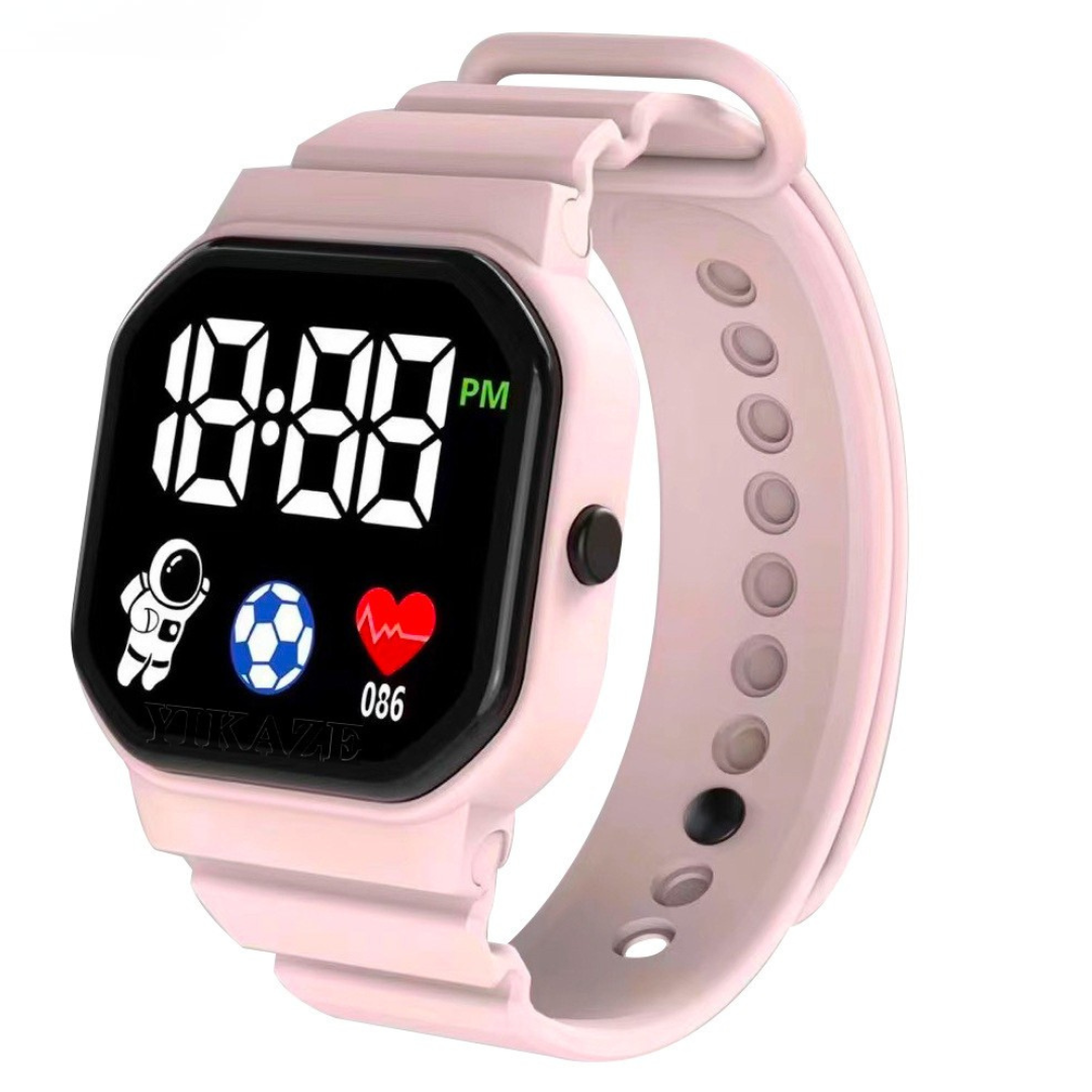 Kids' Digital LED Wristwatch – Water Resistant Astronaut Theme Watch for Boys & Girls – Soft Silicone Band | Thomler