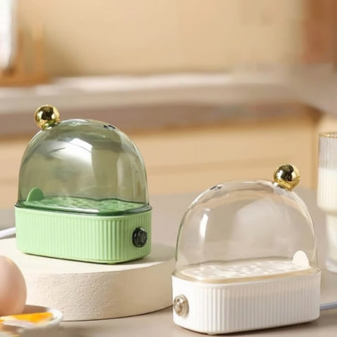 Electric Egg Cooker - Automatic 2-Egg Steamer with Auto Shutoff for Soft, Medium & Hard Boiled Eggs, Poached Eggs & Vegetables | Thomler