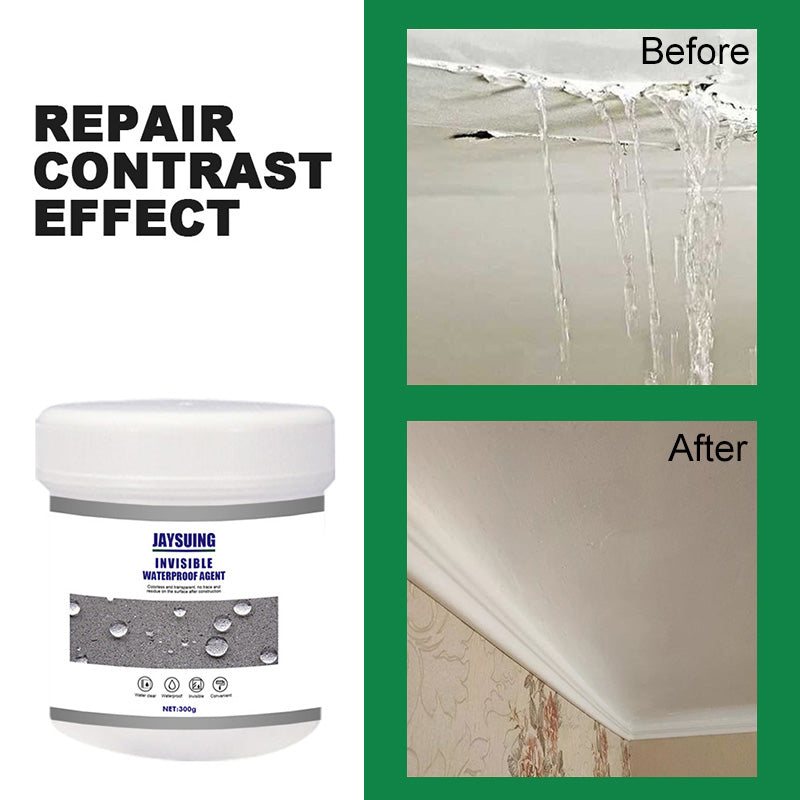 Clear Leak Sealer Paste for Walls, Roofs & Pipes – Waterproof Barrier Coating for Concrete, Wood, Metal & Tile Repair | Thomler