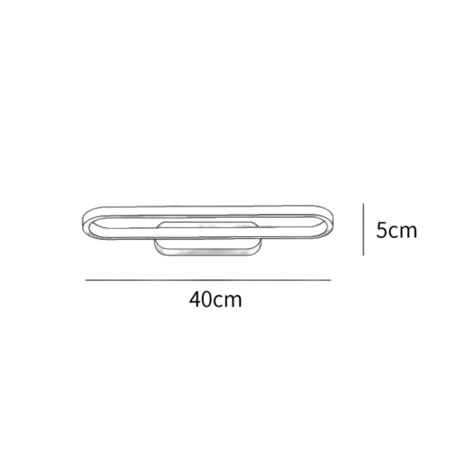 Wall Lamp Brass 40.0 cm White LED Bathroom Mirror Living Room Vanity Light Warm Neutral Cool White Accent Lighting | Thomler