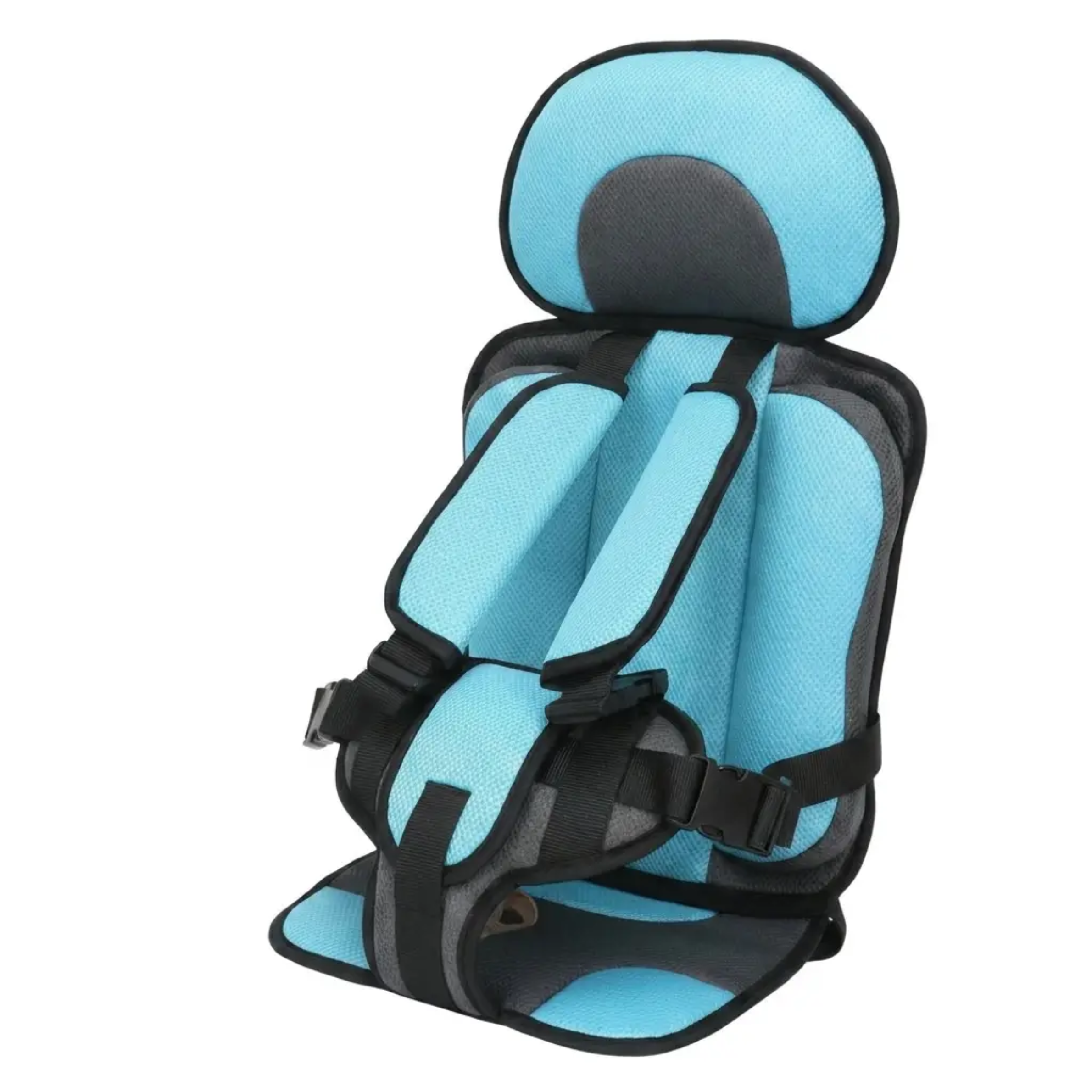 Collapsible Travel Booster Seat with 5-Point Harness for Kids 1-14 Years – Lightweight Car Safety Seat for Rideshares, Rentals & Family Trip | Thomler