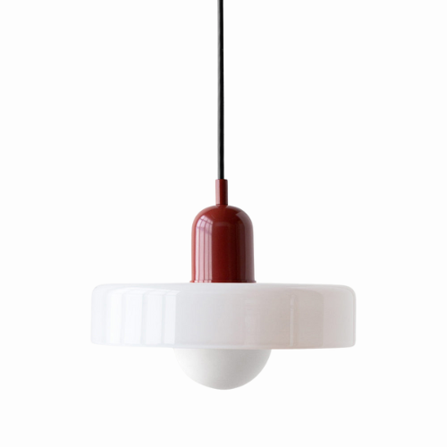 Glass Disc Pendant Light with Adjustable Cord – Modern Ceiling Fixture for Dining Room, Kitchen Island & Living Room | Thomler