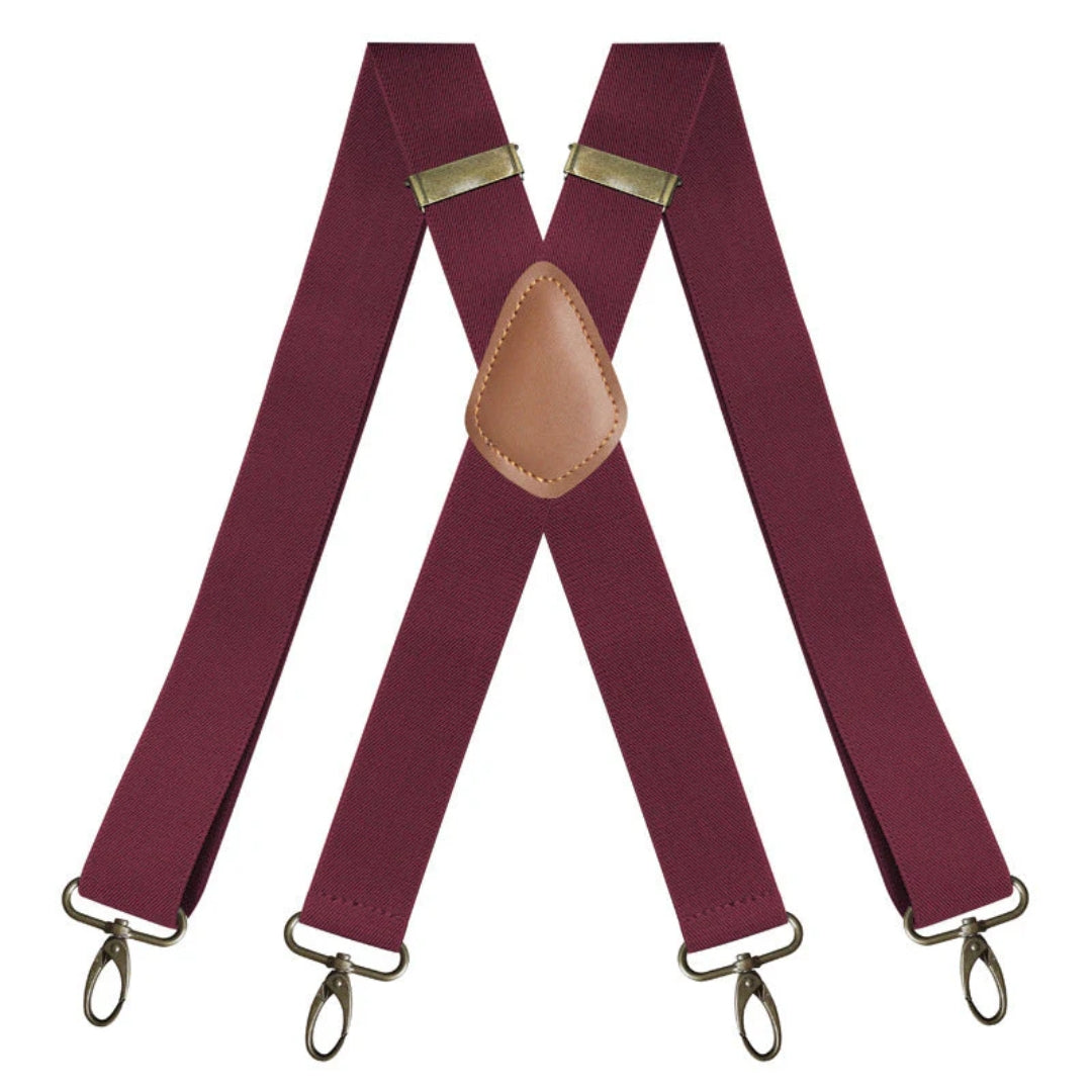 Adjustable X-Back Suspenders with Metal Clips for Men – Elastic Dress Braces for Formal & Casual Wear | Thomler