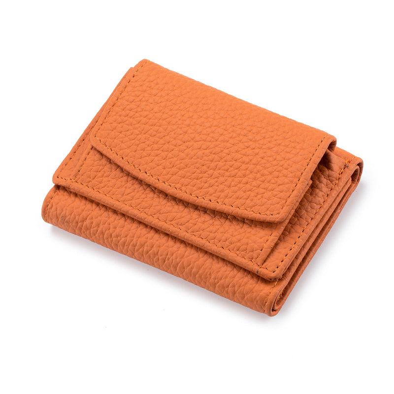 Compact RFID Blocking Leather Wallet for Women – Snap-Close Coin Purse with Card Slots & RFID Shield for Everyday Carry | Thomler
