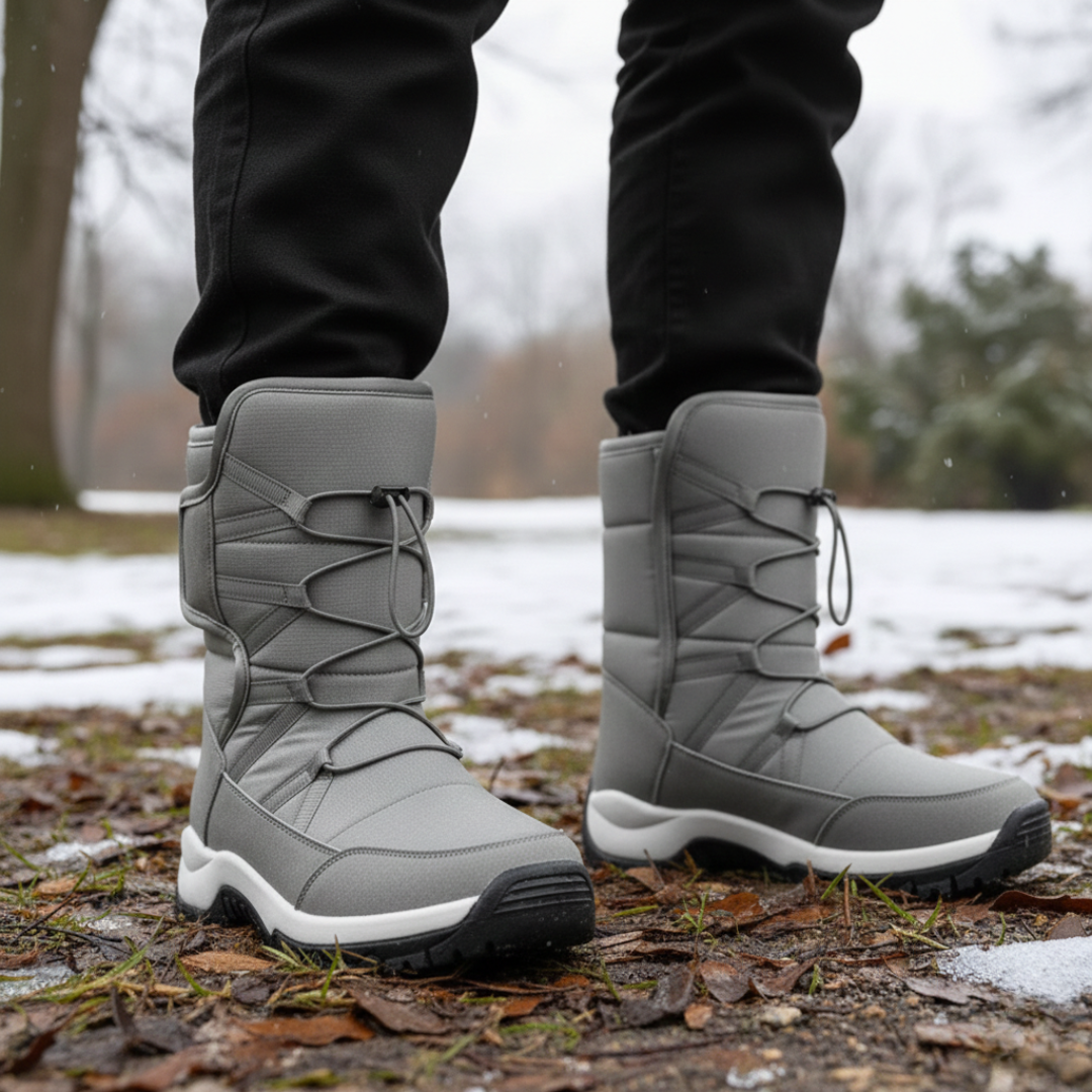Waterproof Insulated Winter Boots for Men & Women – Slip-On Snow Boots with Plush Lining & Non-Slip Rubber Sole for Cold Weather Hiking & | Thomler