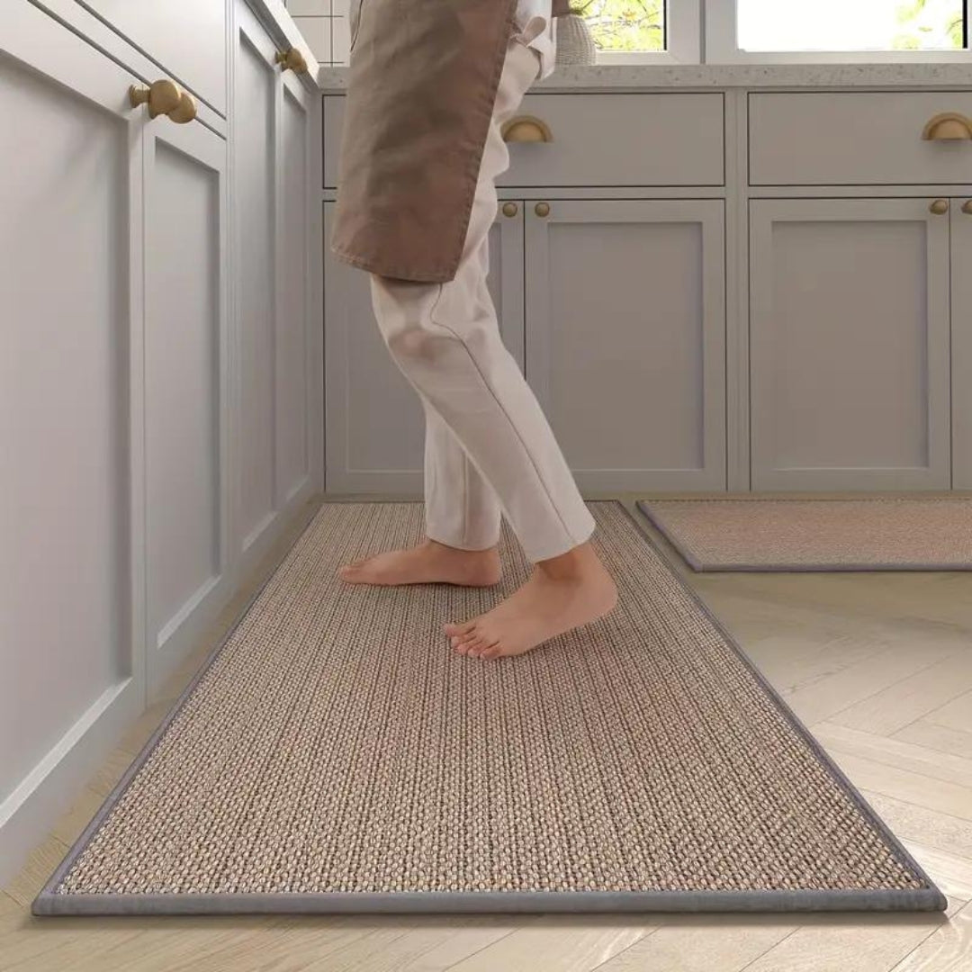Anti-Fatigue Kitchen Floor Mat Set Non-Slip Cushioned Runner & Accent Mat for Sink Stove Cooking Area Comfort Ergonomic Standing Support | Thomler