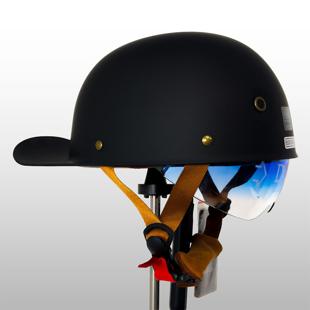 DOT-Certified Motorcycle Half Helmet with Baseball Cap Style for Urban Riding and Commuting | Thomler