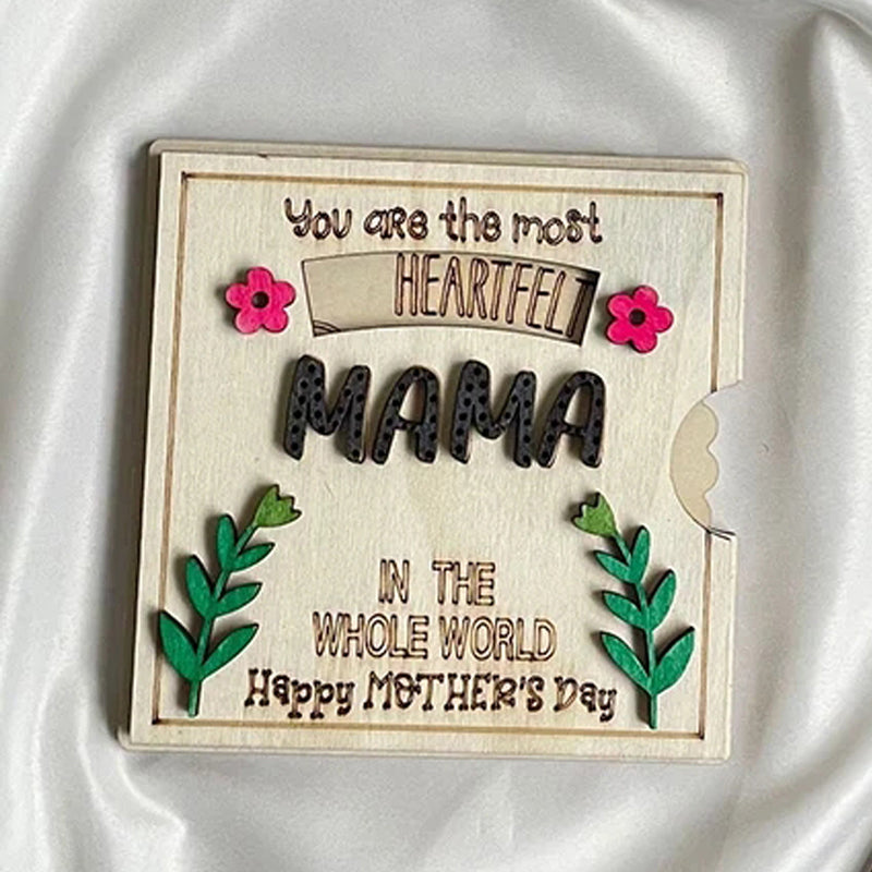 Interactive Spinning Sentiment Card with Rotating 3D Message Display for Mom | Thomler