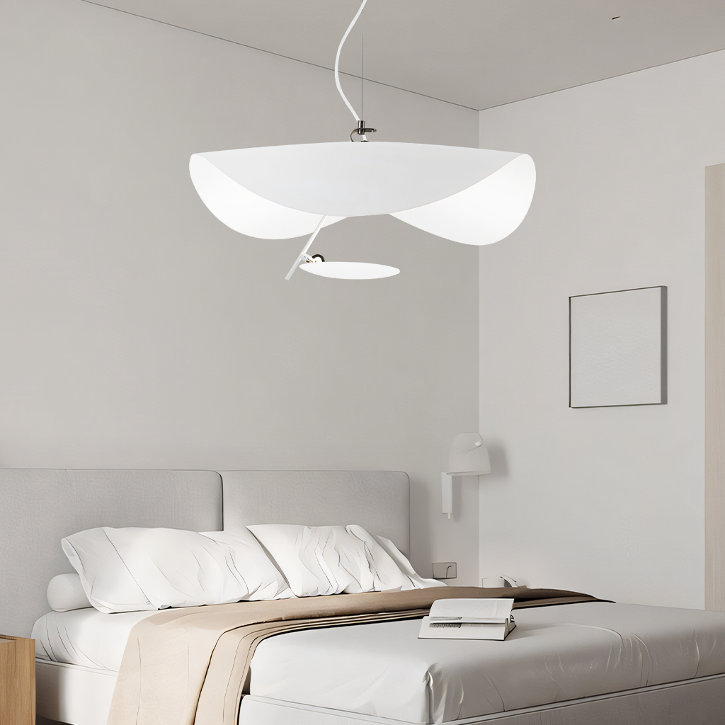 Pendant Light Metal 17W 11 in Black White Living Room Dining Room Bedroom LED Ceiling Lamp | Thomler