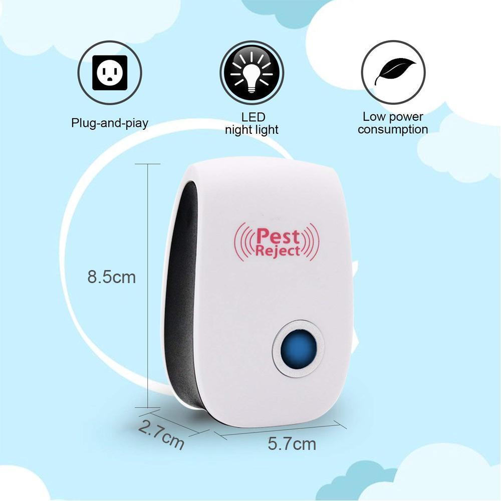 Electronic Pest Deterrent with Dual Wave Technology for Mice, Roaches, Spiders & Flying Insects – Plug-In Home Defense System for | Thomler
