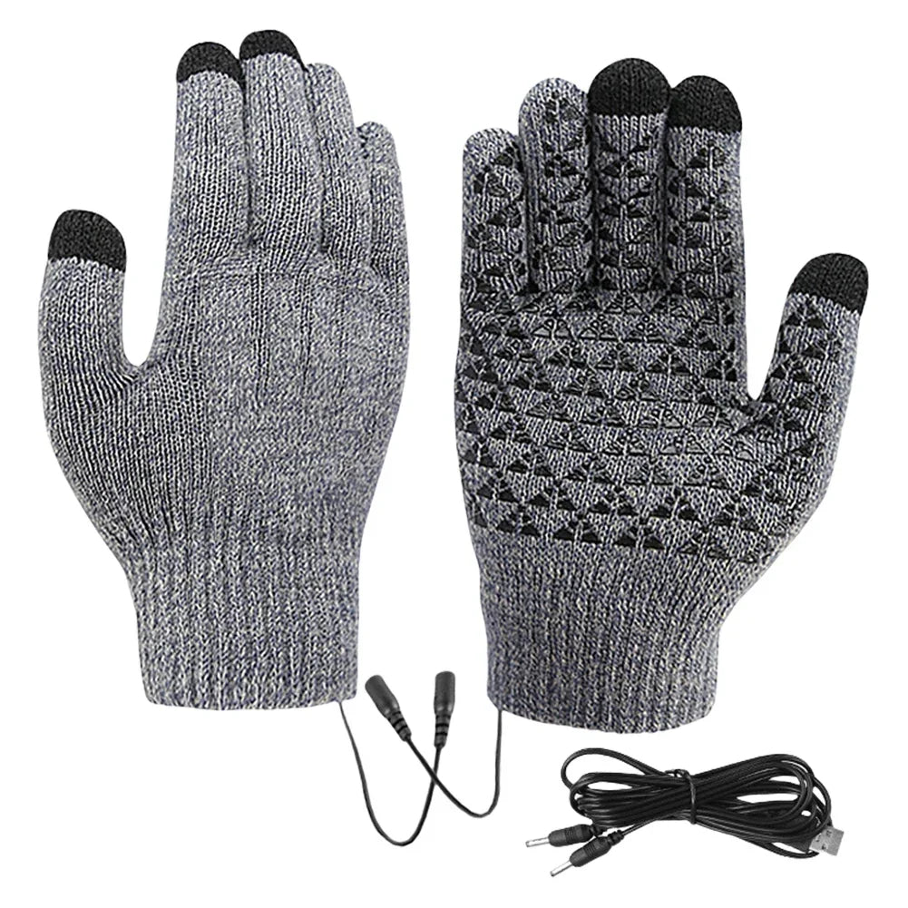 Electric Hand Warmers with Screen-Touch Fingers | USB Powered Winter Mitts for Outdoor Sports, Commuting & Cold-Weather Activities | Thomler