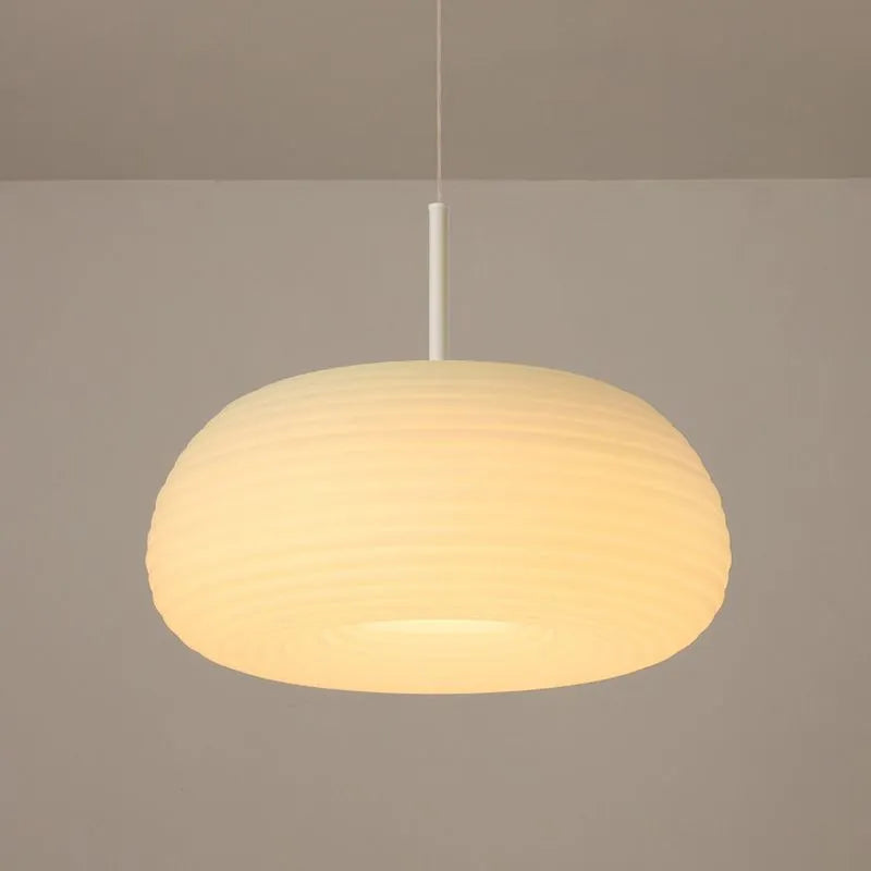 Cylindrical Overhead Fixture in Frosted Material for Modern Interiors | Thomler