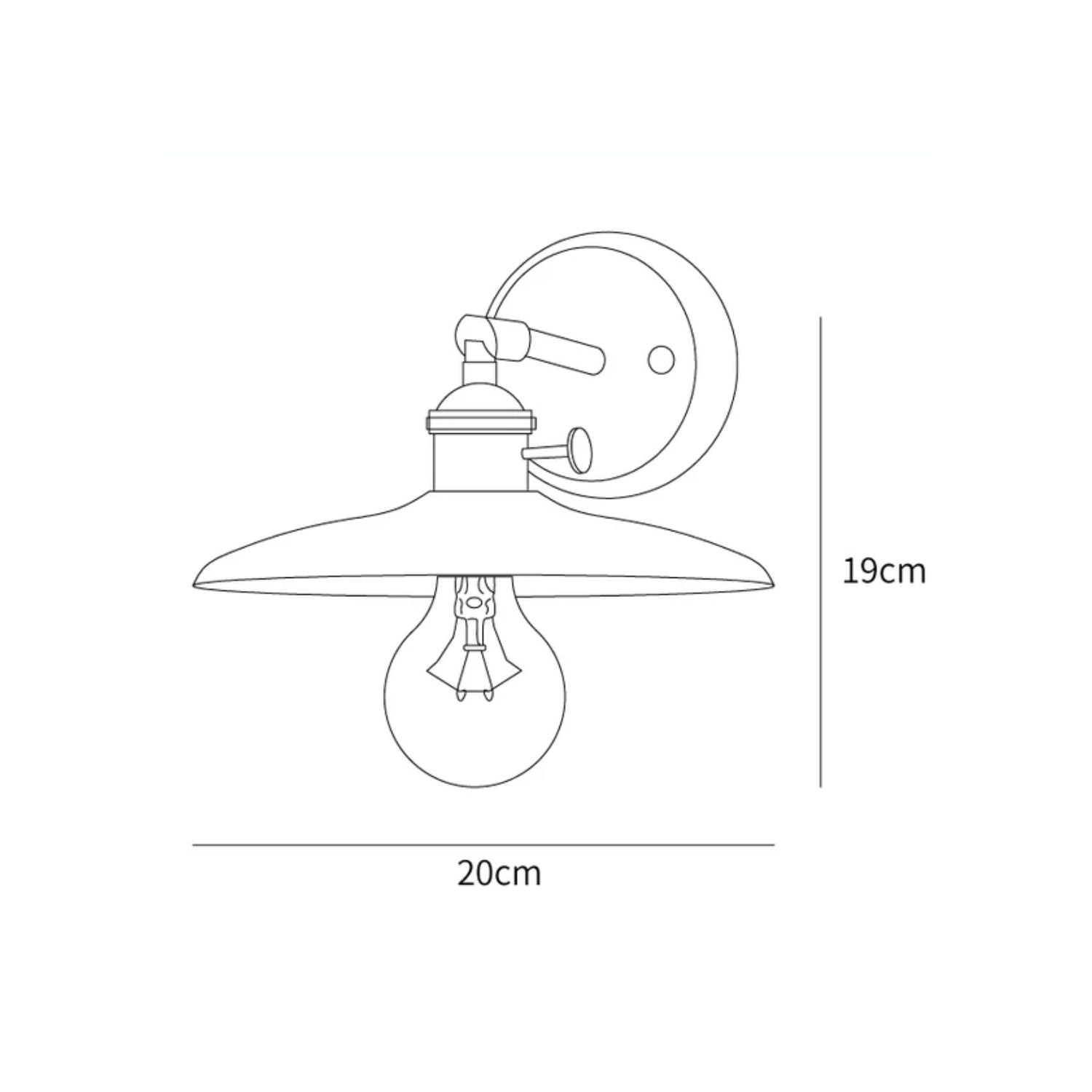 Wall Lamp Walnut Wood 20.0 cm Brass Living Room Bedroom Hallway E27 Round Japandi Scandinavian Indoor Lighting | Thomler