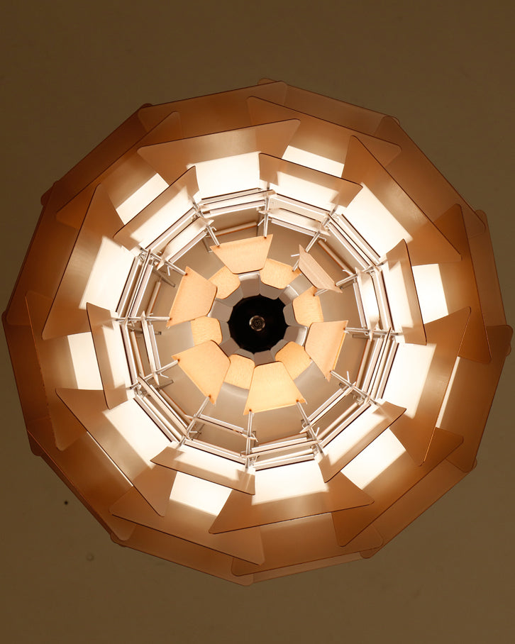 Pendant Light Metal Pinecone 20 in Adjustable Living Room Dining Area Chandelier Decorative Ceiling Fixture | Thomler