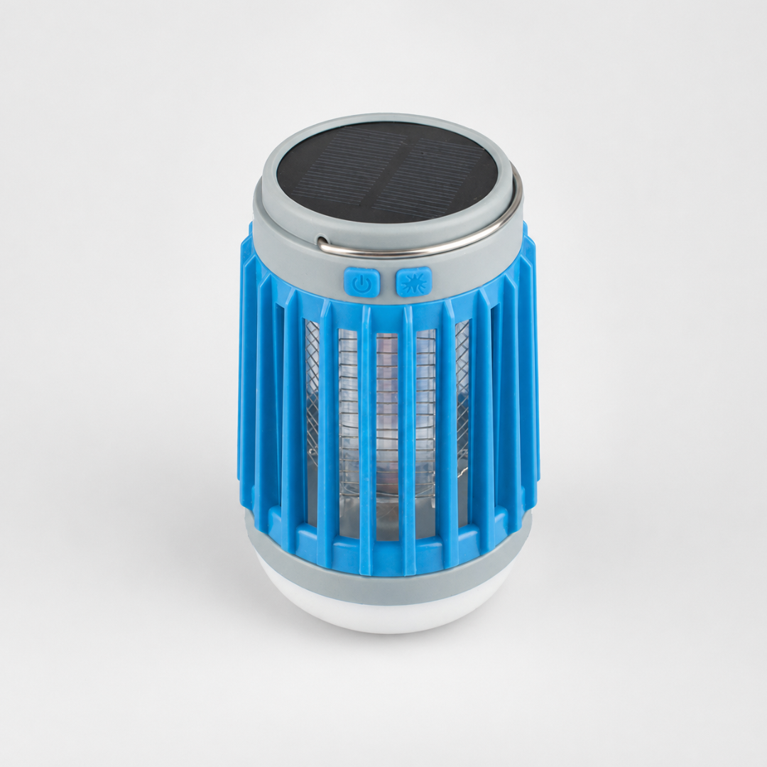 Solar Bug Zapper with UV Light & LED Camping Lantern for Outdoor Mosquito Control & Patio Lighting | Thomler