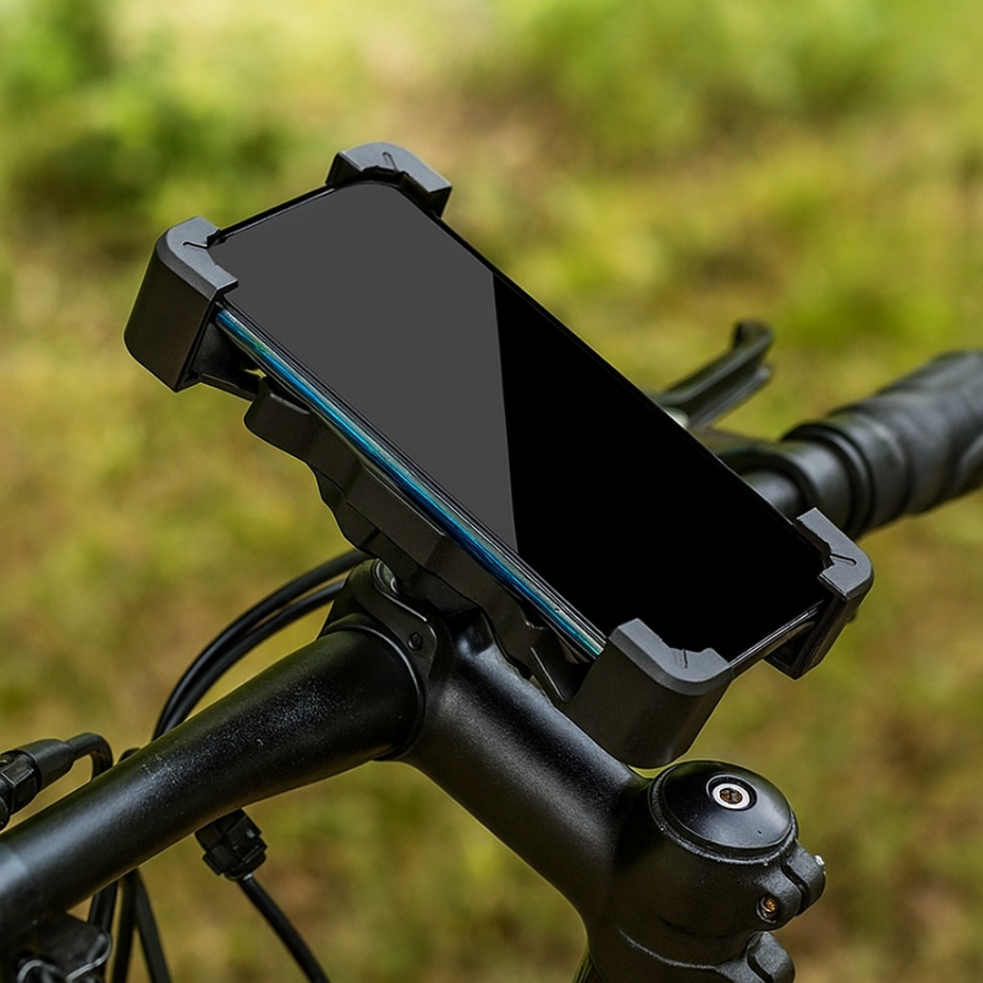 Rotating Phone Mount for Bike Handlebar – 360° Adjustable Smartphone Holder for Bicycle, Motorcycle & E-Bike – Universal Fit for iPhone | Thomler