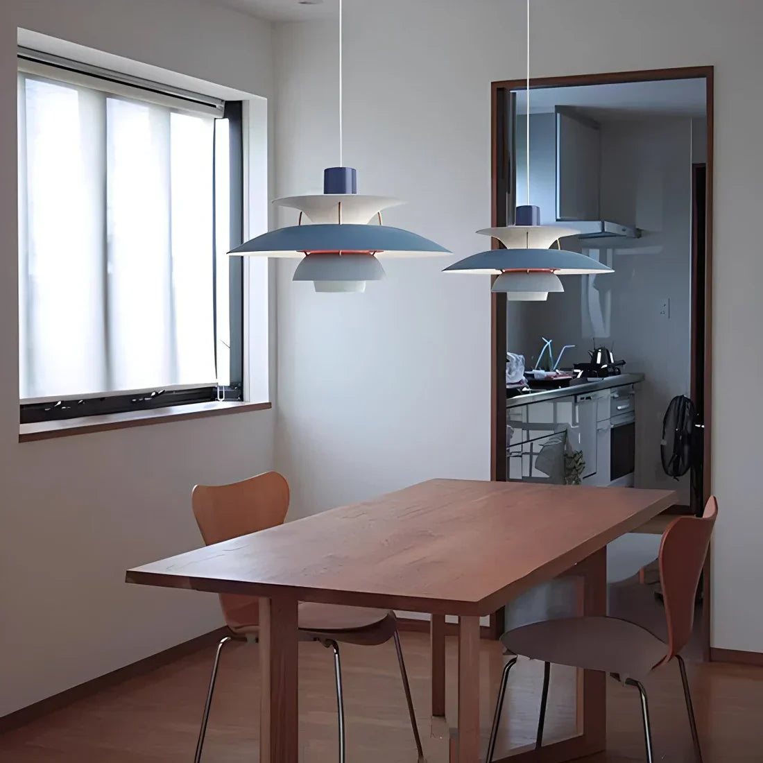 Pendant Light Alloy E27 Green Dining Room Scandinavian Layered Ceiling Hanging Living Room Ambient Lighting | Thomler