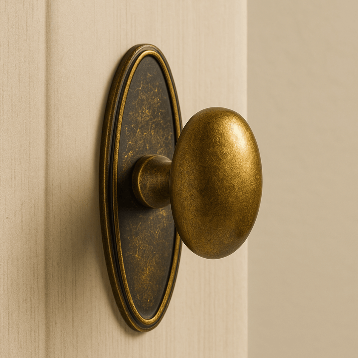 Vintage Metal Pull for Cabinets & Drawers – Decorative Hardware in Aged Gold Tone for Kitchen, Bedroom, Furniture Restoration | Thomler