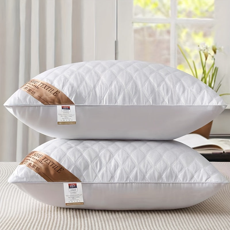 Hotel-Quality Bed Pillow Washable Dual Height Support Back Side Stomach Sleepers Year-Round Bedroom Guest Room | Thomler