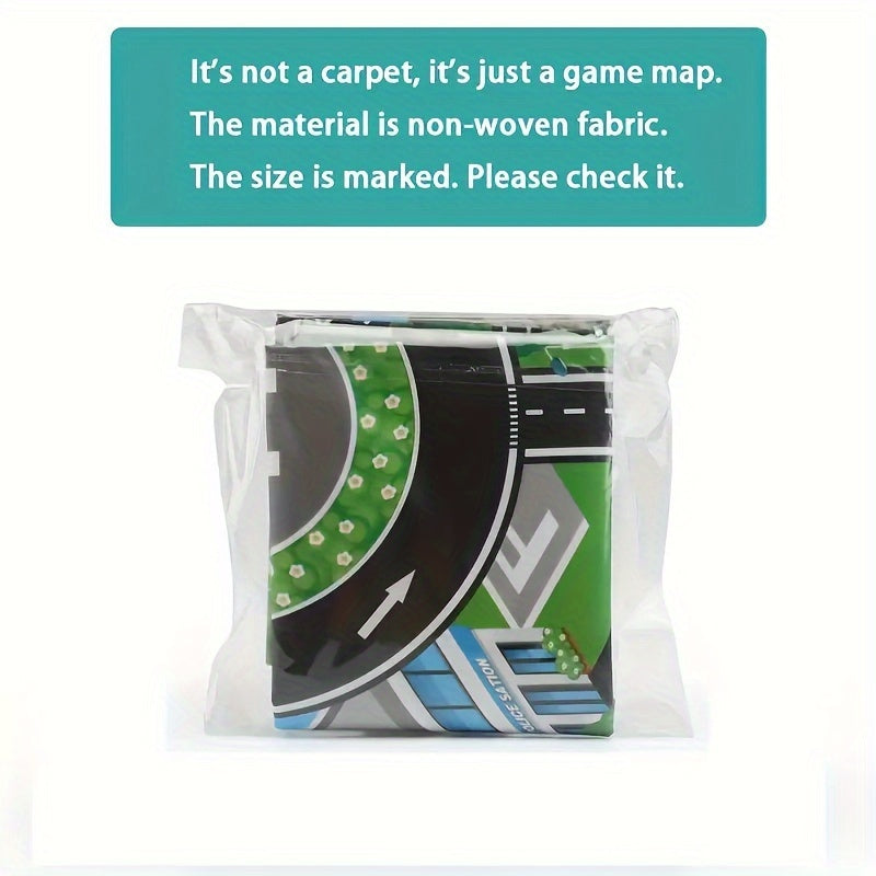 Kids Play Mat with Farm & Road Design for Toy Cars & Animals - Educational Activity Rug for Toddlers & Preschoolers | Thomler