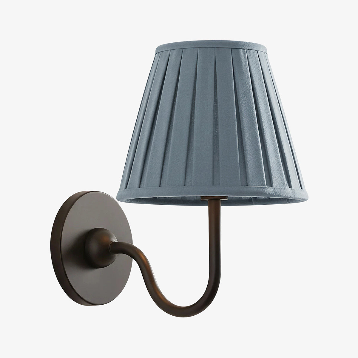Brass Sconce with Fabric Drum Shade – 1 or 2 Light Hardwired Fixture for Bedroom, Hallway & Living Room | Thomler