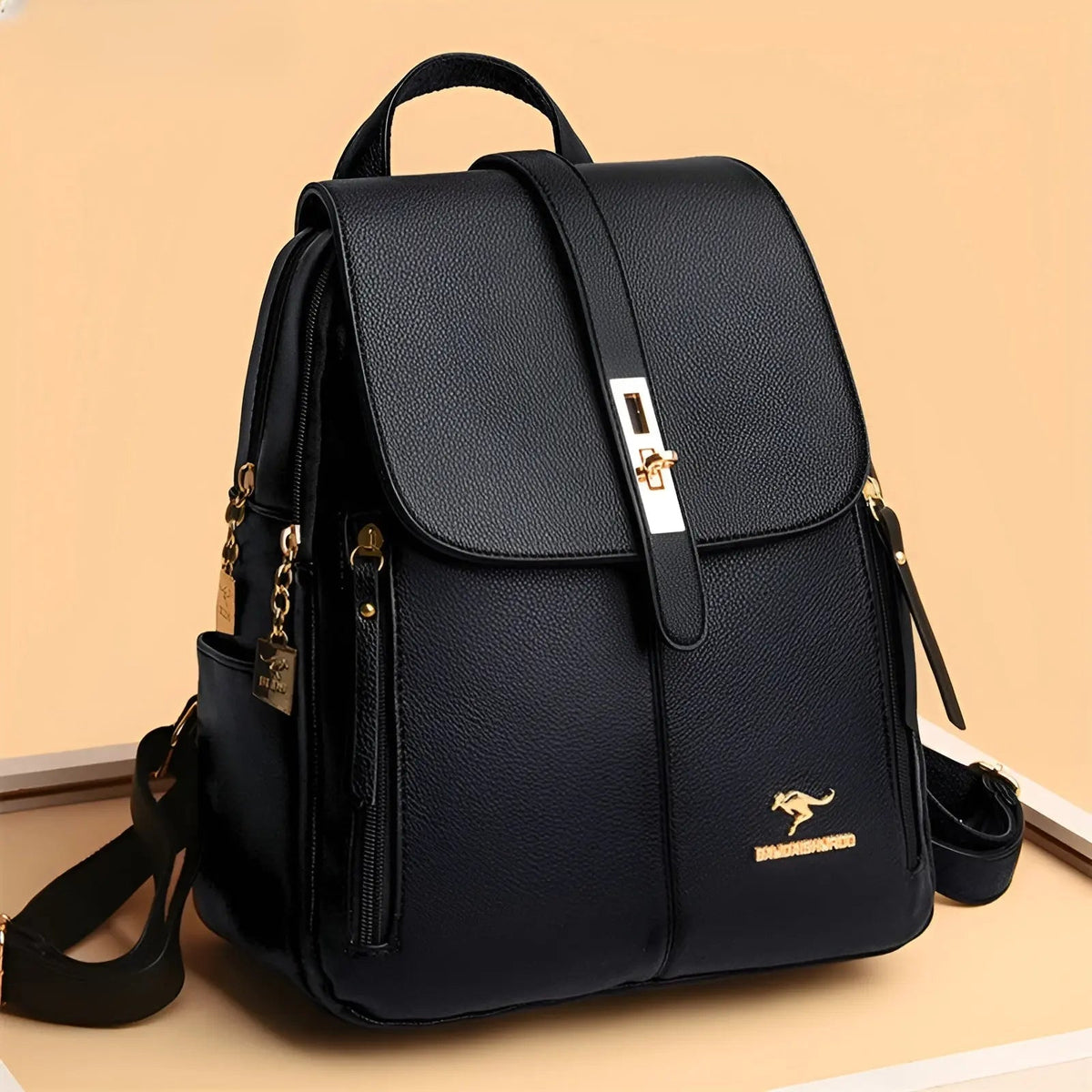 Convertible Leather Backpack Purse for Women — Multi-Pocket Daypack with Adjustable Straps for Travel, Work & Daily Essentials | Thomler