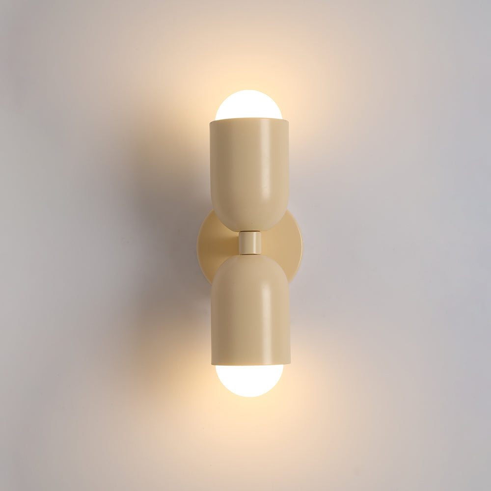 Metal Cylinder Wall Sconce Modern Accent Light for Bedroom Living Room Hardwired LED Indoor Fixture | Thomler