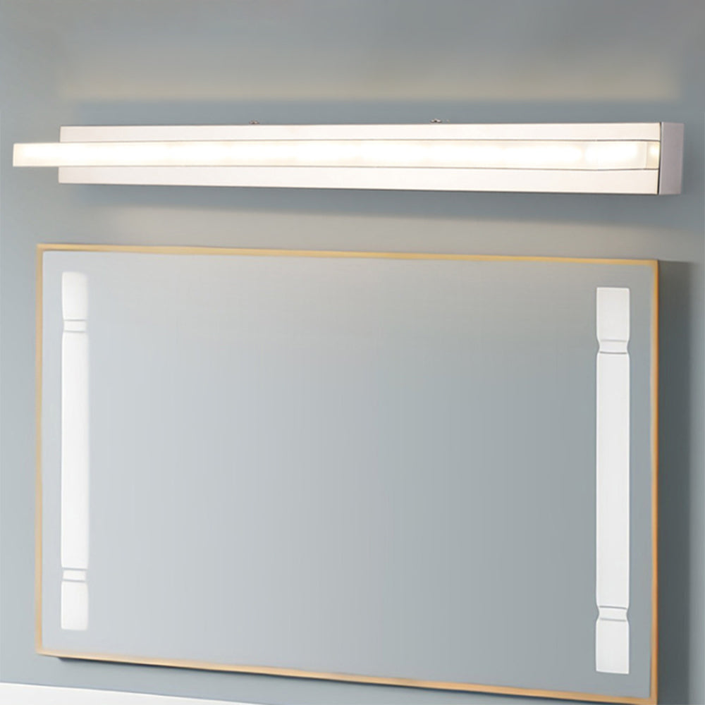 Modern Rectangular LED Bathroom Mirror Light – Metal & Acrylic Wall Fixture for Vanity Lighting | Thomler