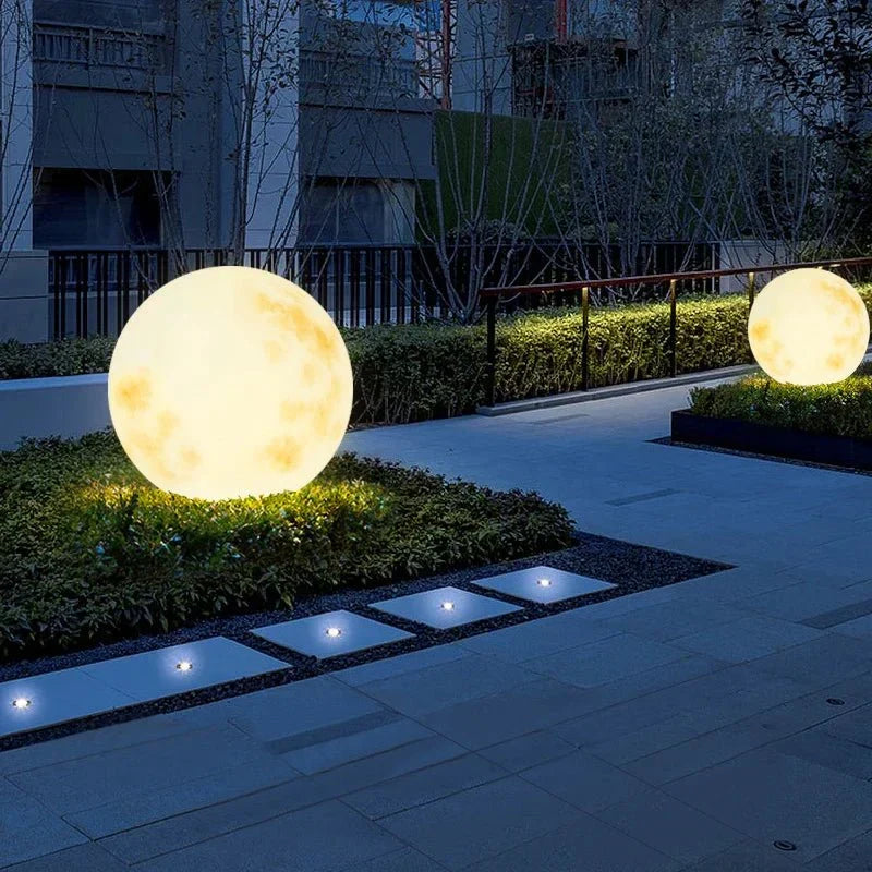 Glowing Orb Outdoor Lamp – Cordless Decorative Moon Ball Light for Yard, Patio & Deck – Rechargeable LED Globe | Thomler