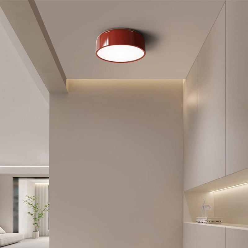 Ceiling Light Metal Dome LED Dimmable 5.0–10.0 m² Green Bedroom Kitchen Flush Mount Lamp | Thomler