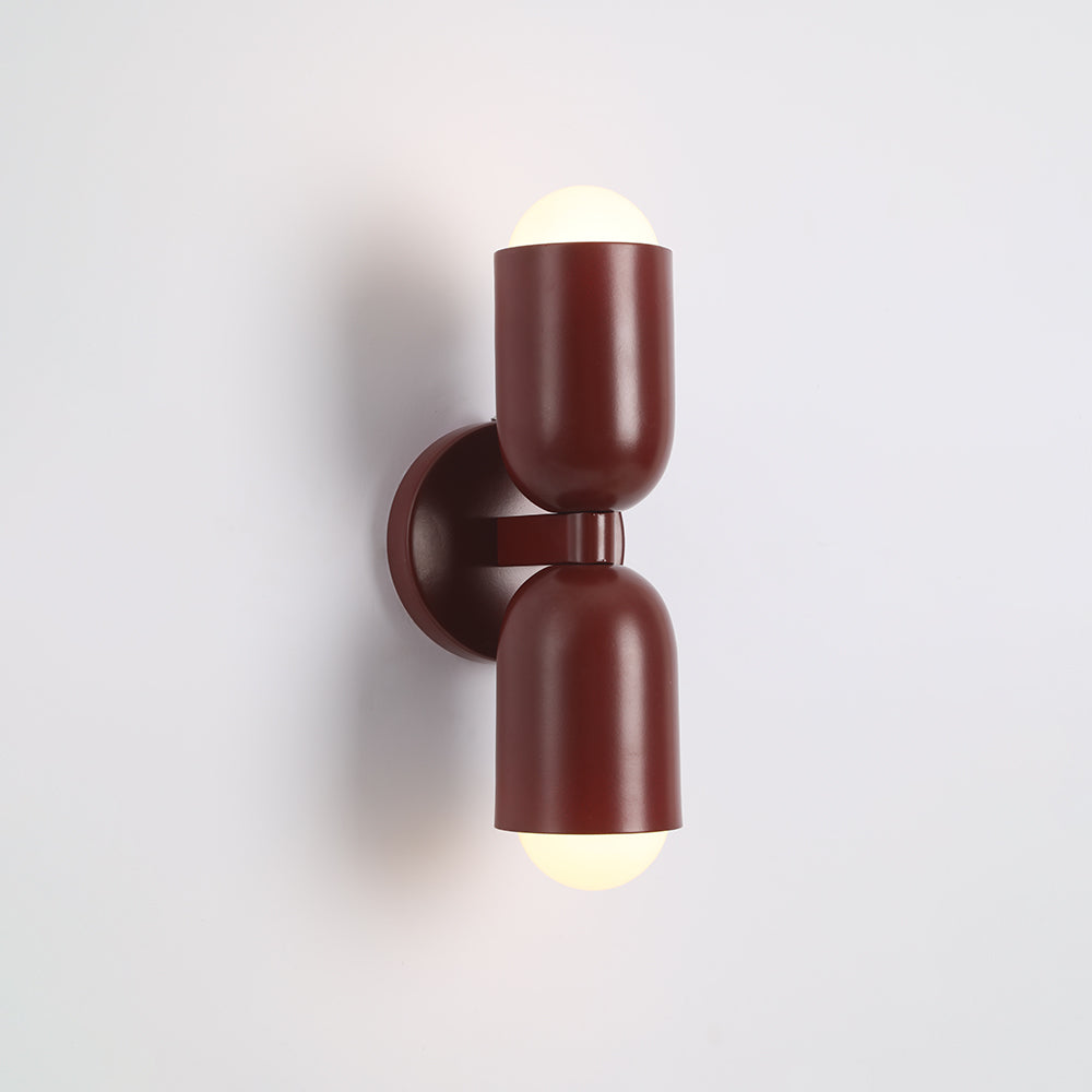 Metal Cylinder Wall Sconce Modern Accent Light for Bedroom Living Room Hardwired LED Indoor Fixture | Thomler