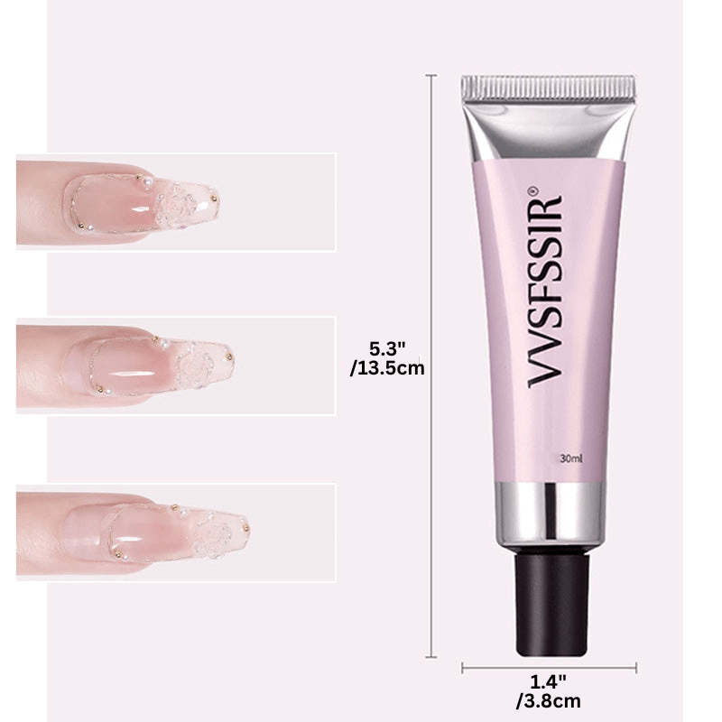 Press-On Nail Adhesive Kit with UV Lamp & Remover – Complete Salon Manicure System for Home Use | Thomler