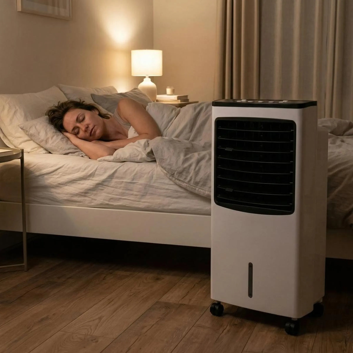 Evaporative Cooler Fan 3-Speed Portable Room Air Cooler with Humidifier Remote Control Timer for Bedroom Office Dorm Home | Thomler