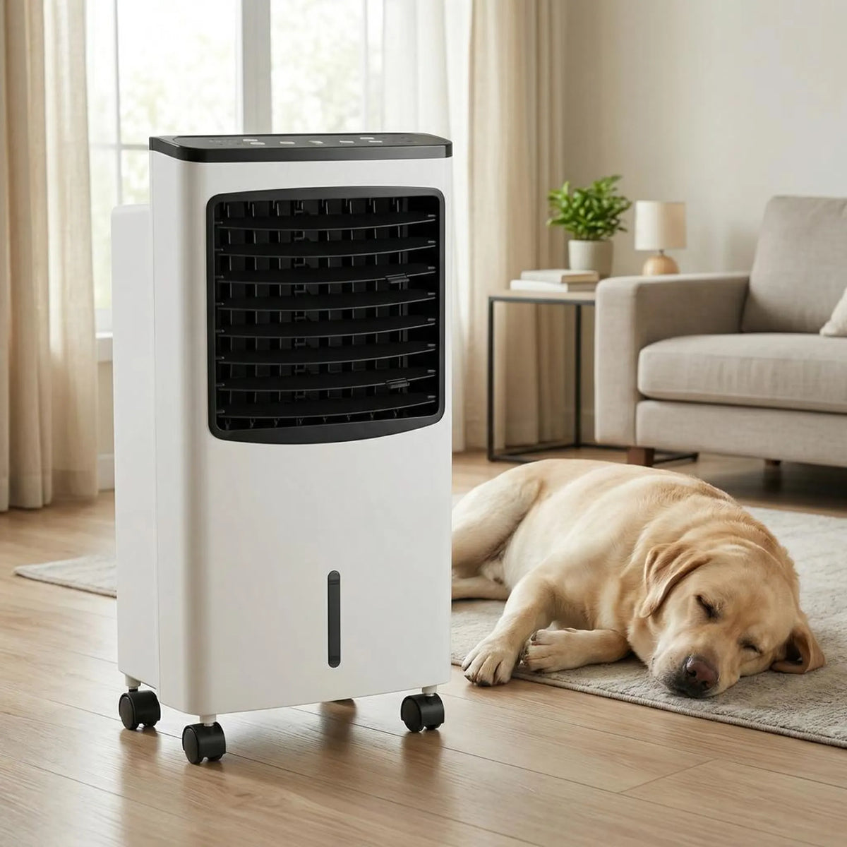 Evaporative Cooler Fan 3-Speed Portable Room Air Cooler with Humidifier Remote Control Timer for Bedroom Office Dorm Home | Thomler