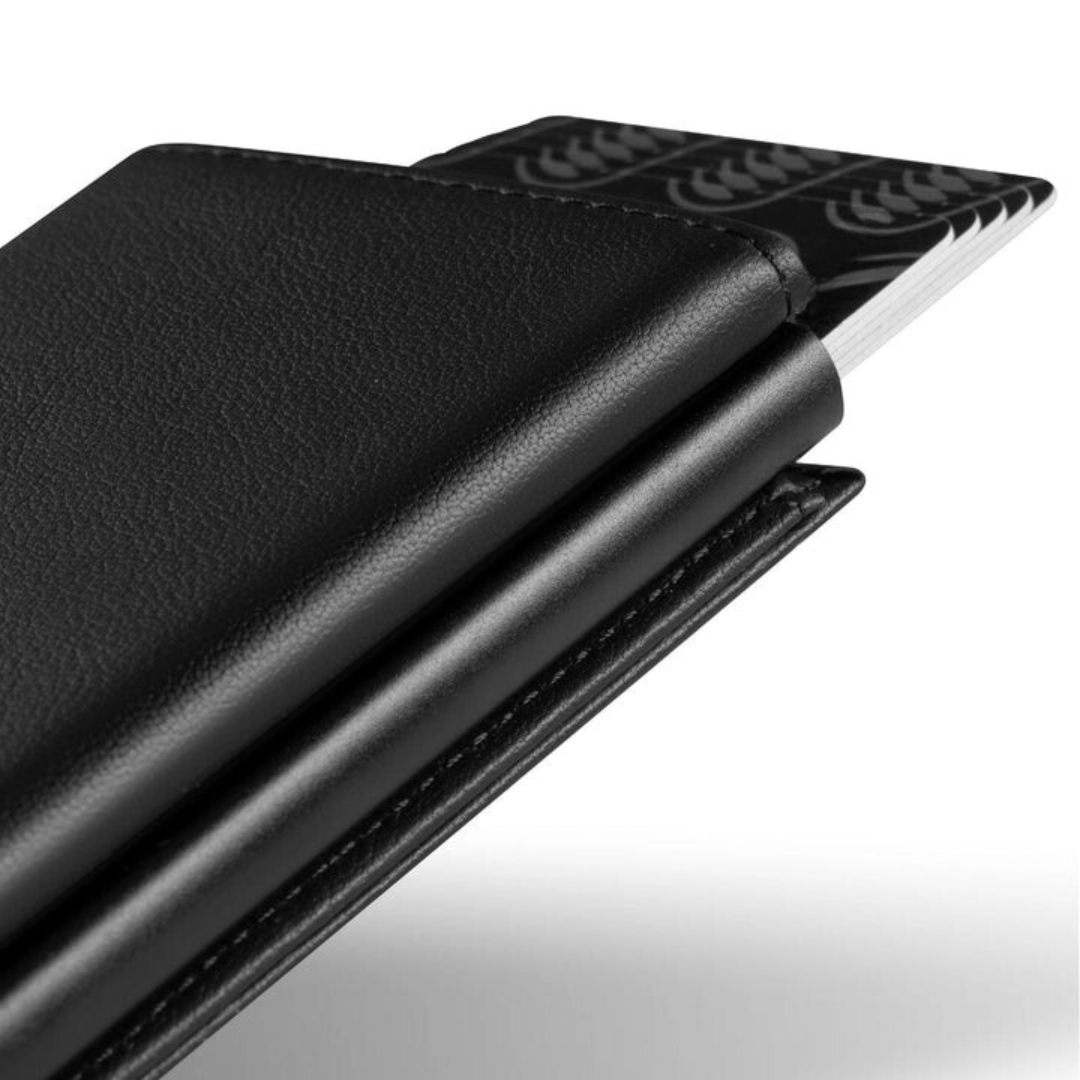 Wallet Premium Leather 9.5 cm RFID Blocking Fast Card Access Travel Everyday Compact Card Holder Billfold | Thomler
