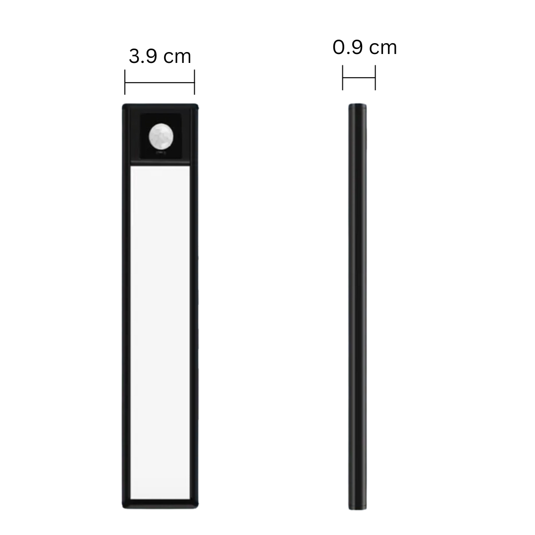 Motion Sensor LED Under Cabinet Light Rechargeable Magnetic Strip Battery Powered Kitchen Closet Pantry Hallway Wireless Lighting Bar for Co | Thomler