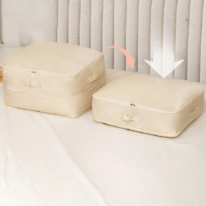 Clothing Storage Bag Nylon 52.0 cm Water Repellent Seasonal Clothing Duvet Organiser Closet Under Bed Bedding Storage | Thomler