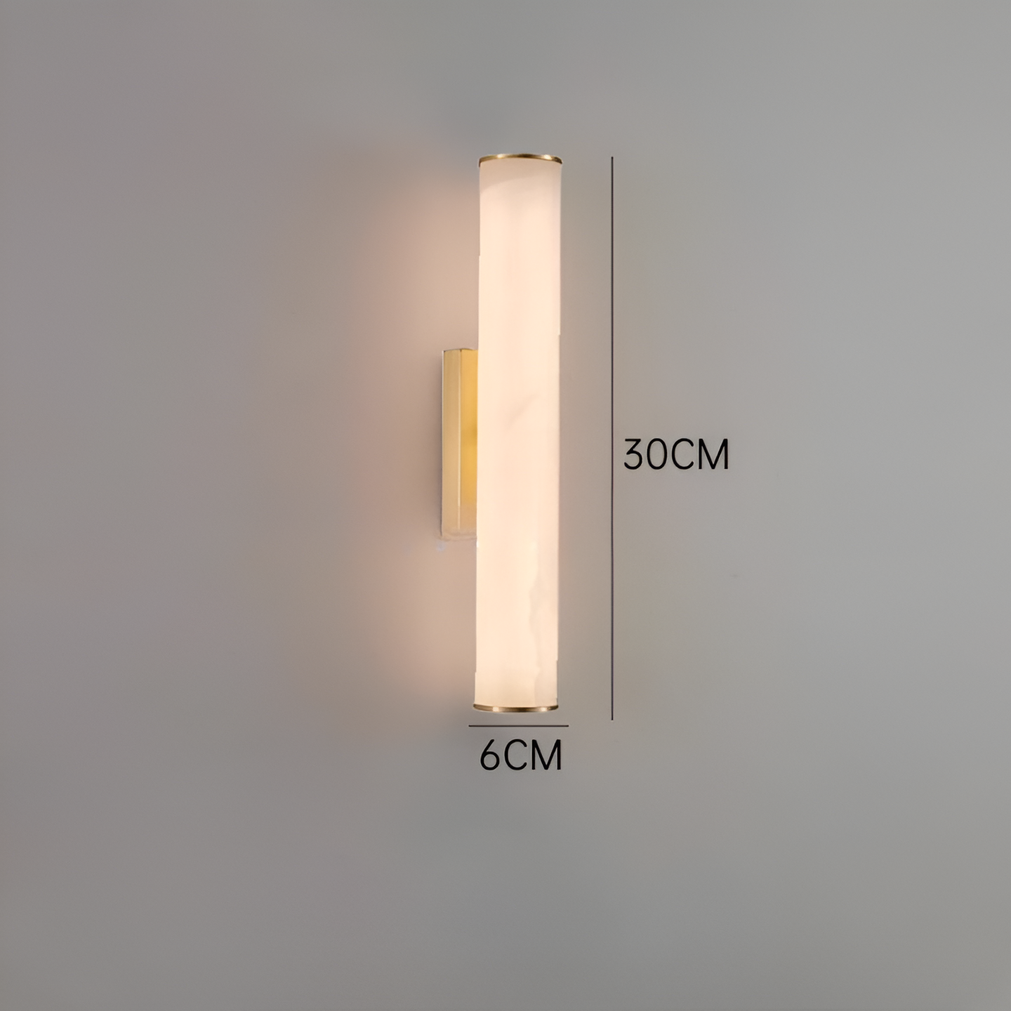 Wall Lamp Marble Copper Up To 31.5 in Warm LED Bedroom Hallway Modern Minimalist Sconce Lighting Fixture | Thomler
