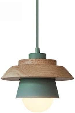 Modern Wood Pendant Light with Adjustable Cable in 5 Colors for Dining Room, Kitchen, Bedroom | Thomler