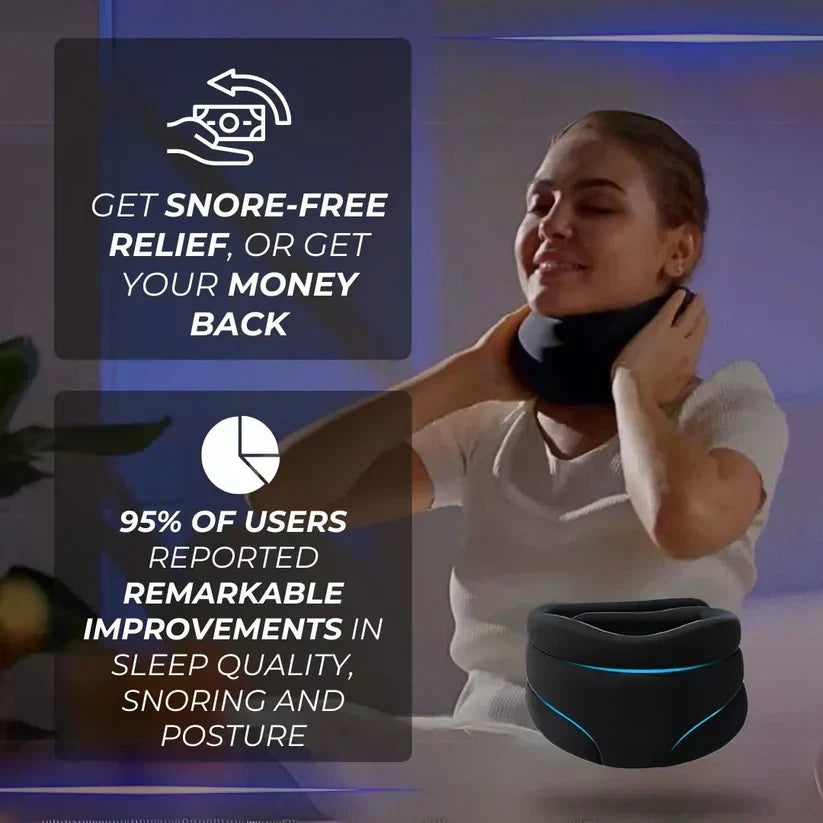Adjustable Neck Support Brace for Sleep – Snoring Relief & Neck Pain Reduction – Breathable Design for Men & Women – Ergonomic Sleep | Thomler