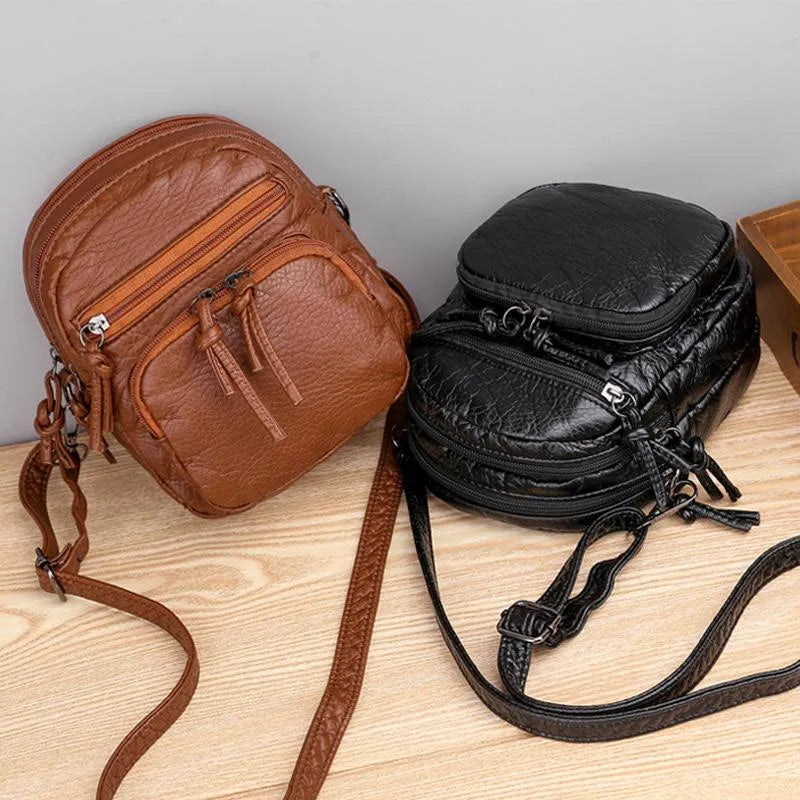 Compact Crossbody Handbag for Women – Genuine Leather Small Purse with Adjustable Strap for Everyday Use, Travel & Evening – Lightweight | Thomler